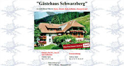 Desktop Screenshot of gaestehaus-schwarzberg.de